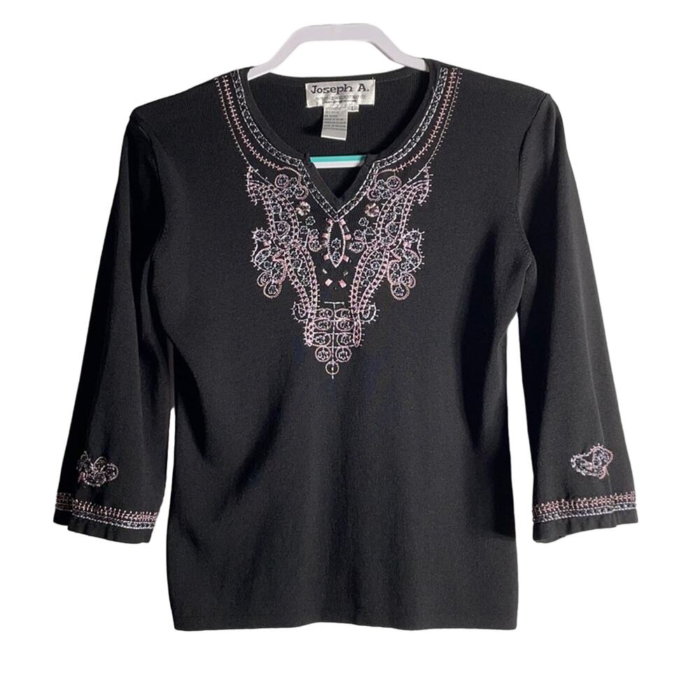 Joseph A Embroidered Top
